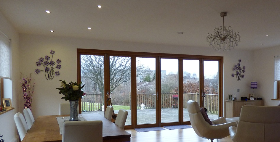 Bi folding patio doors - indoor outdoor living